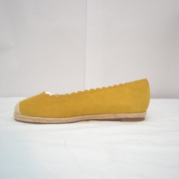 Isaac Mizrahi Espadrille Flats - Mustard size 6 - Picture 8 of 8